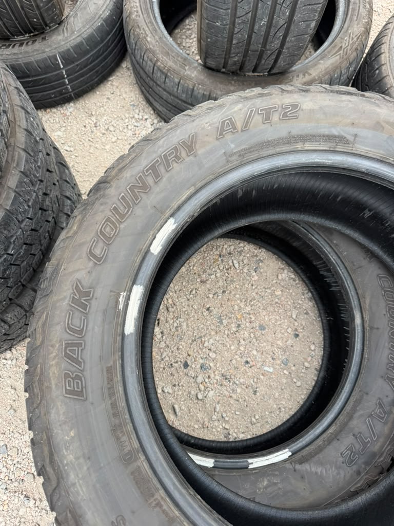 275/55R20 Pair (2 Used Tires) DeanTires Back Country AT2 - 📍 Commerce City