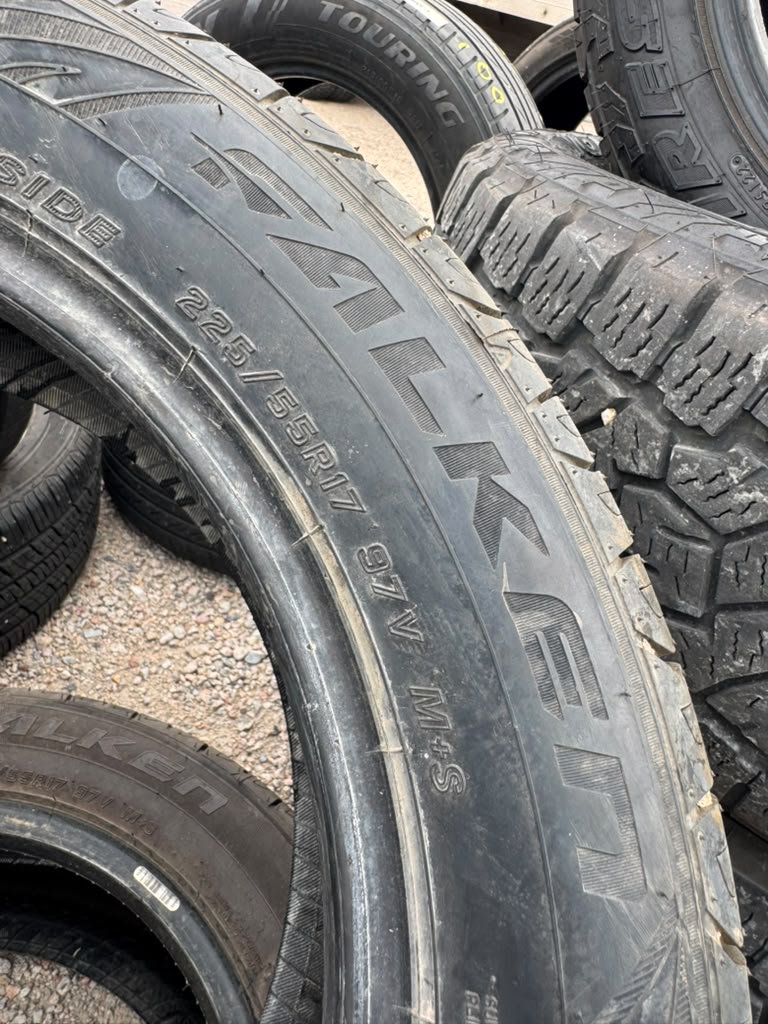 225/55R17 Pair (2 Used Tires) Falken Sincera ST80