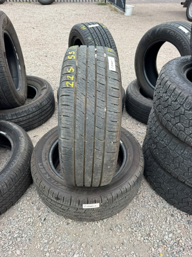 225/55R17 Pair (2 Used Tires) Falken Sincera ST80