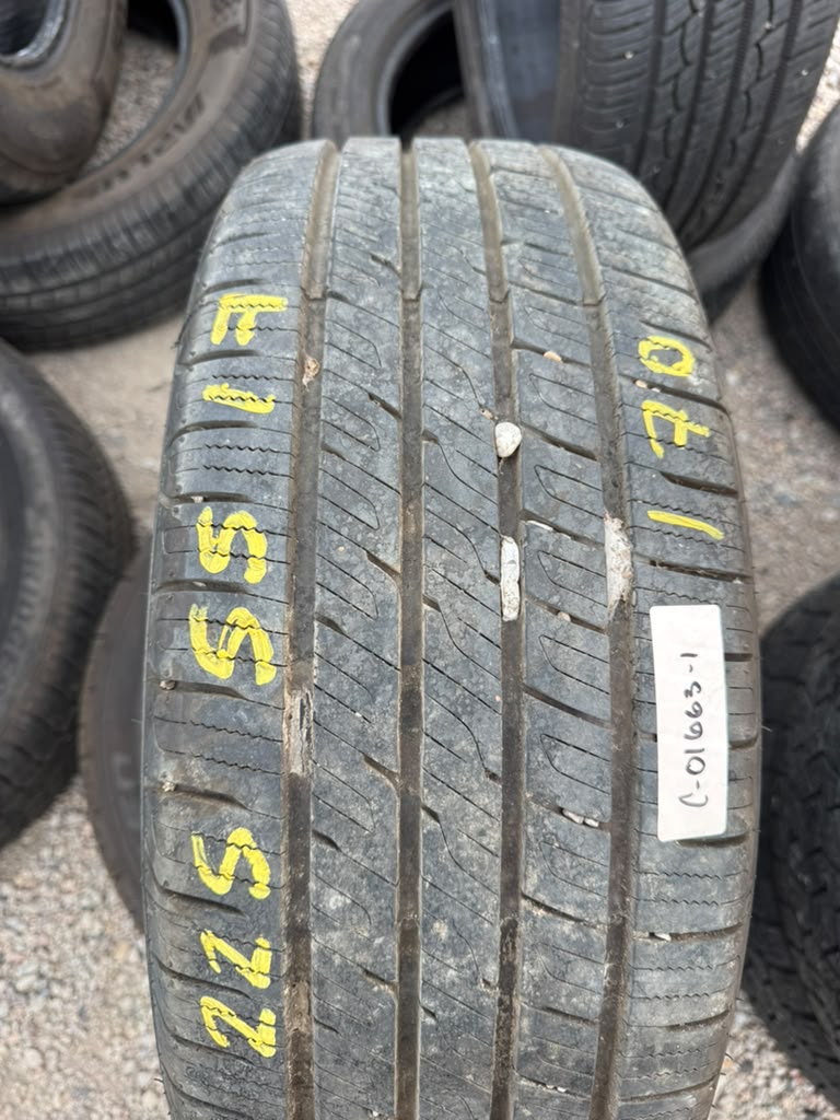 225/55R17 Pair (2 Used Tires) Falken Sincera ST80