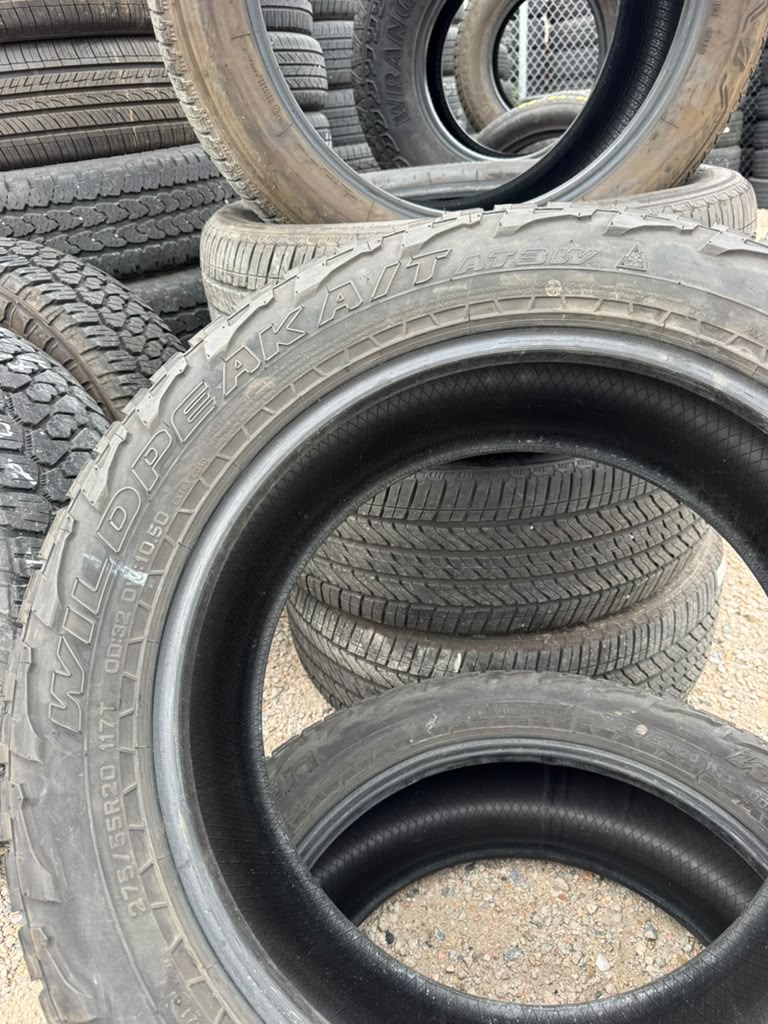 275/55R20 Pair (2 Used Tires) Falken WildPeak AT3W - 📍 Commerce City