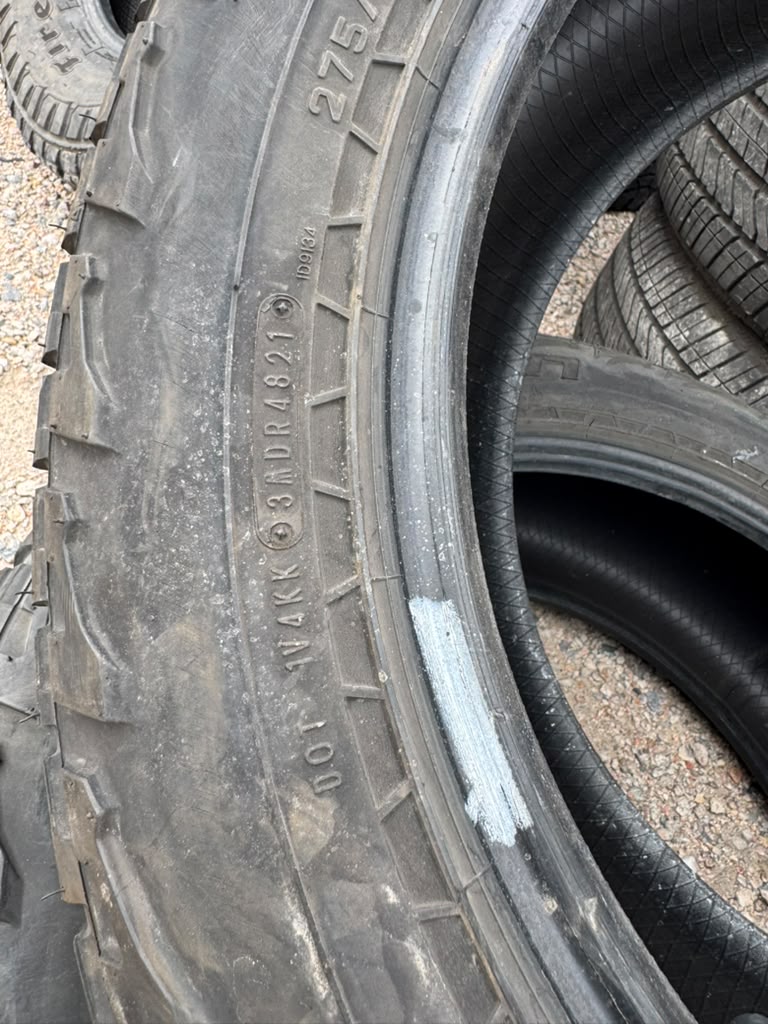 275/55R20 Pair (2 Used Tires) Falken WildPeak AT3W - 📍 Commerce City