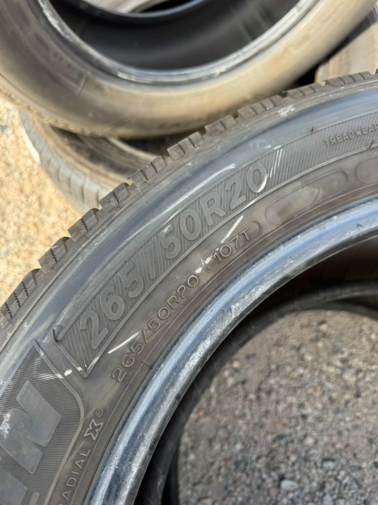 265/50R20 Pair (2 Used Tires) Michelin Defender LTX M/S - 📍 Commerce City