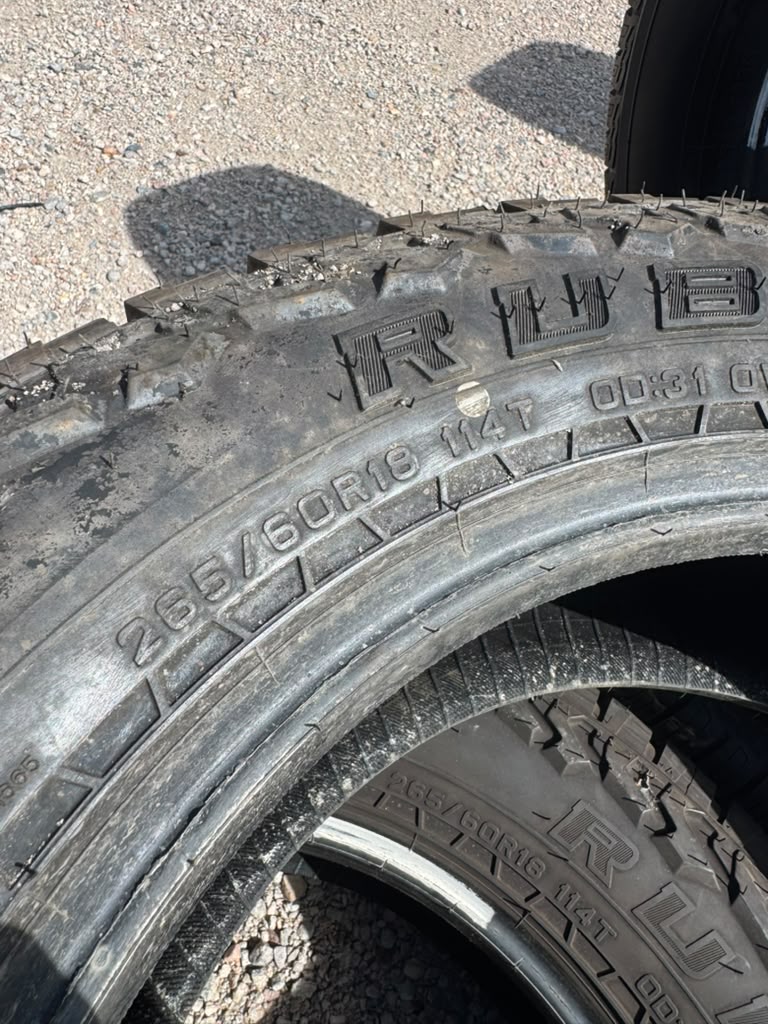 265/60R18 Pair (2 Used Tires) Falken Rubitrek - 📍 Commerce City