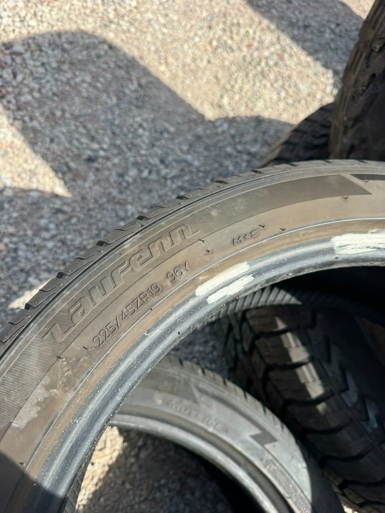 225/45R19 Pair (2 Used Tires) Laufenn S Fit