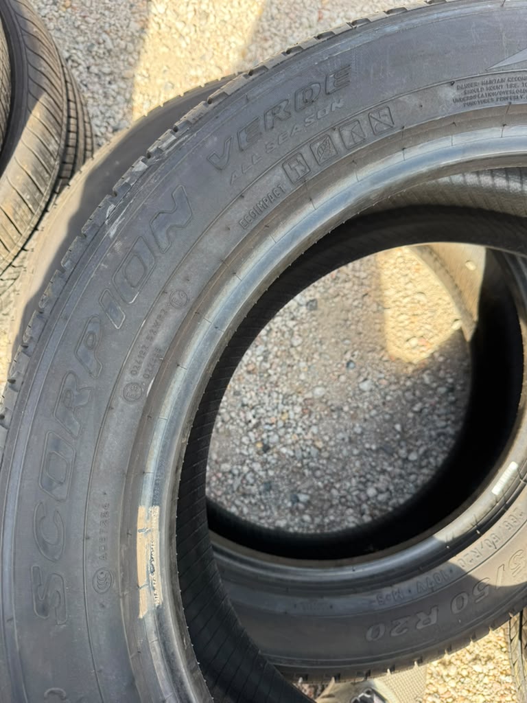 265/50R20 Pair (2 Used Tires) Pirelli Scorpion Verde - 📍 Commerce City