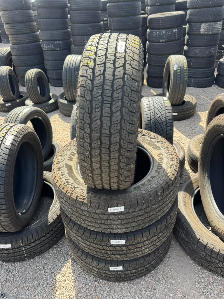 265/65R18 Set (4 Used Tires) Goodyear Wrangler Territory AT - 📍 Commerce City