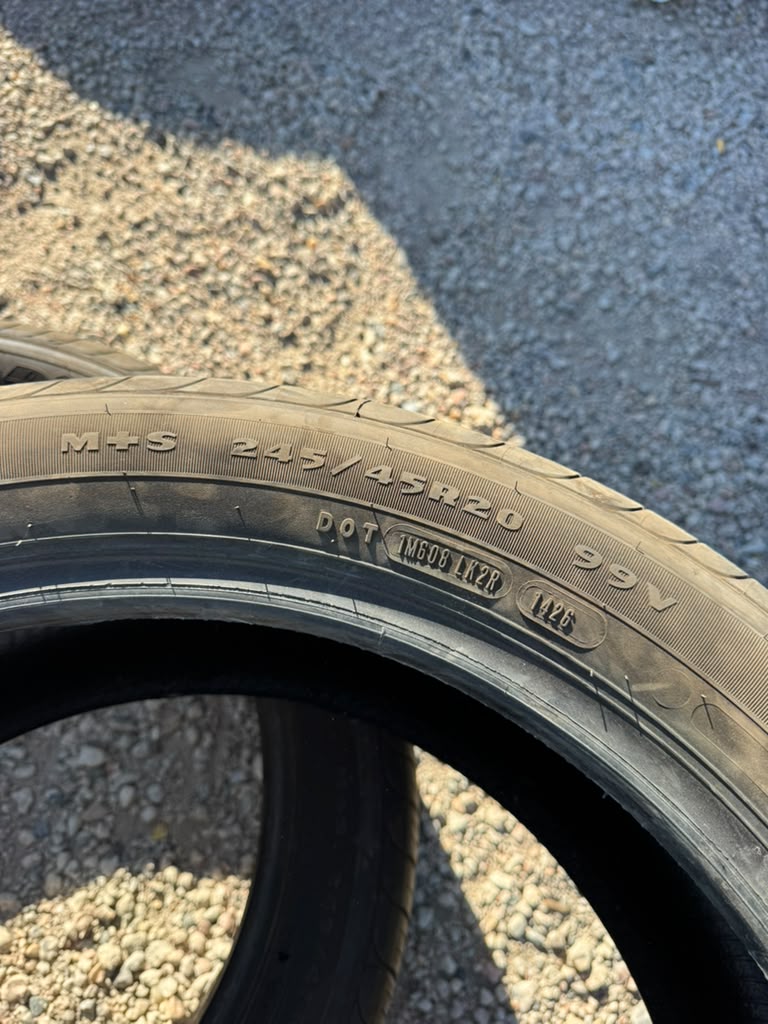245/45R20 Pair (2 Used Tires) Goodyear Eagle Touring - 📍 Commerce City