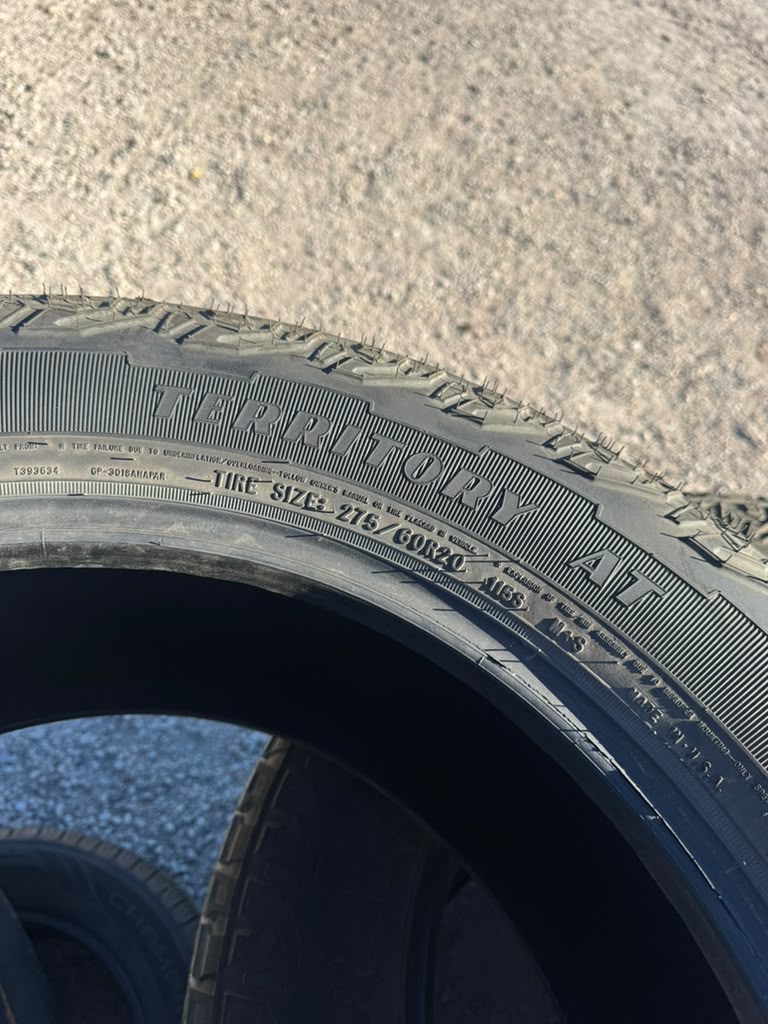 275/60R20 Set (4 Used Tires) Goodyear Territory - 📍 Commerce City