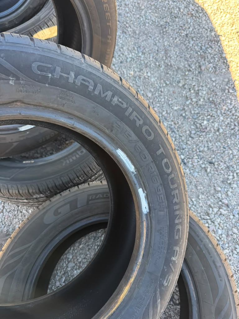 215/60R16 Pair (2 Used Tires) GTRadial Champiro Touring