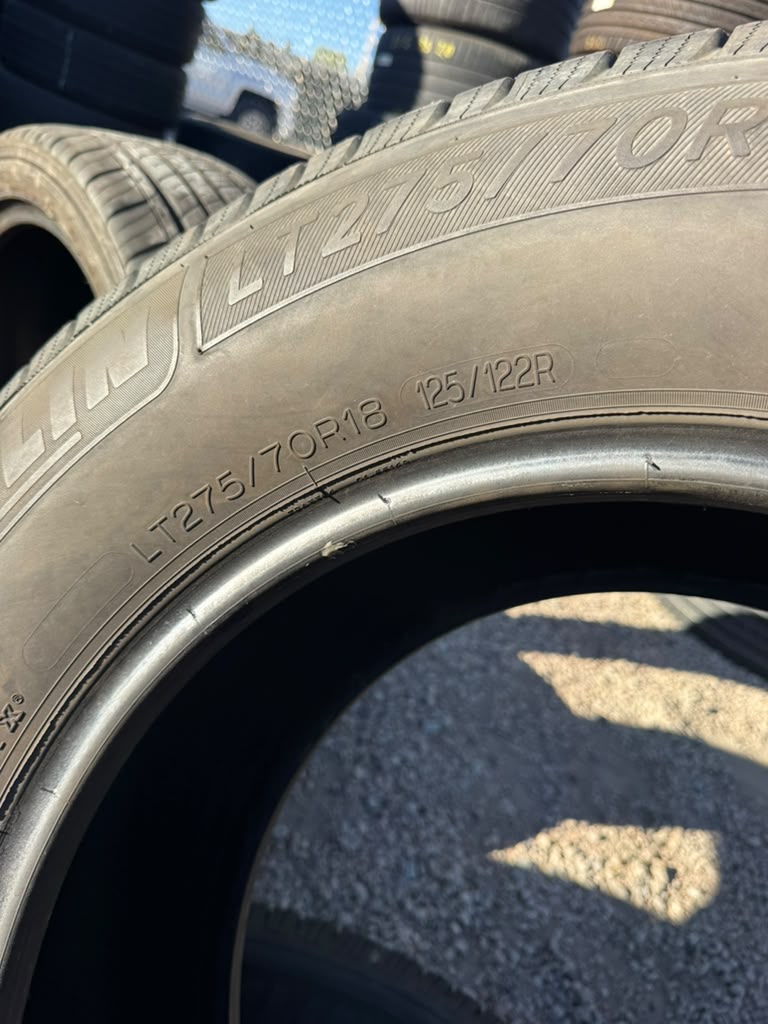 LT275/70R18 Pair (2 Used Tires) Michelin Defender LTX M/S - 📍 Commerce City