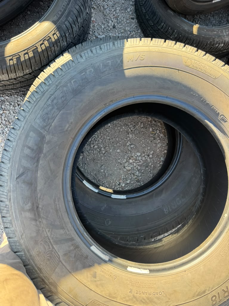 LT275/70R18 Pair (2 Used Tires) Michelin Defender LTX M/S - 📍 Commerce City