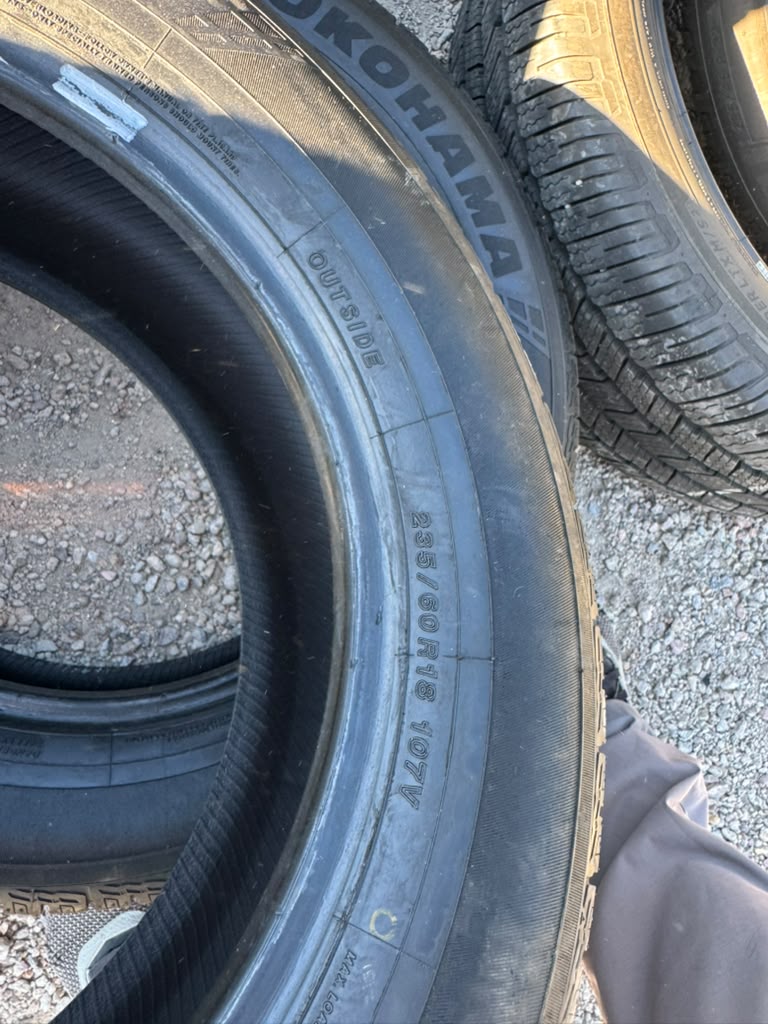 235/60R18 Pair (2 Used Tires) Yokohama YK-CTX - 📍 Commerce City