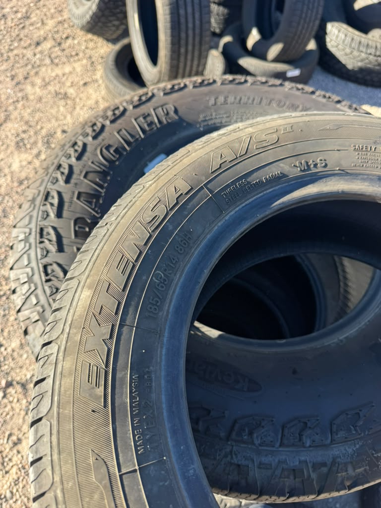 185/65R14 Pair (2 Used Tires) Toyo Extensa