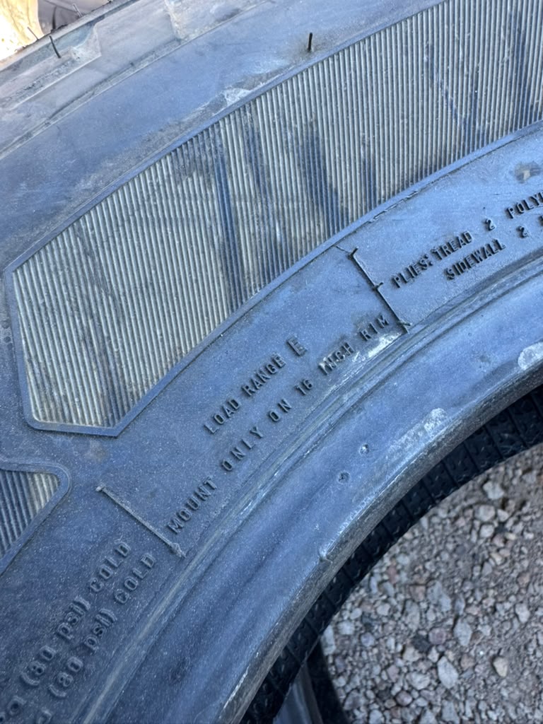 LT225/75R16 Pair (2 Used Tires) Firestone Transforce AT2 - 📍 Commerce City