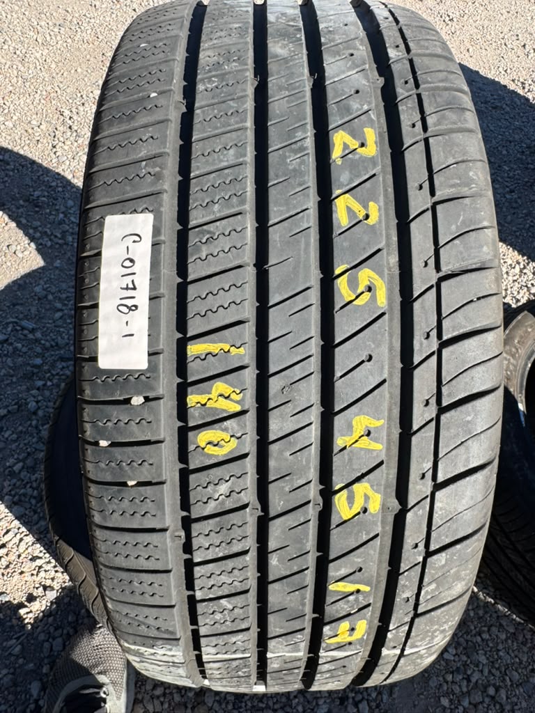 225/45R17 Pair (2 Used Tires) Kumho Ecsta LX