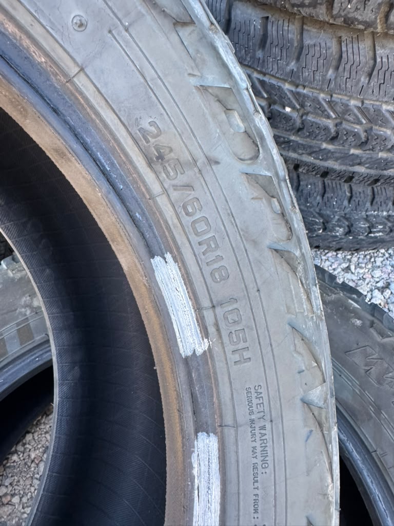 245/60R18 Pair (2 Used Tires) Falken WildPeak Trail - 📍 Commerce City