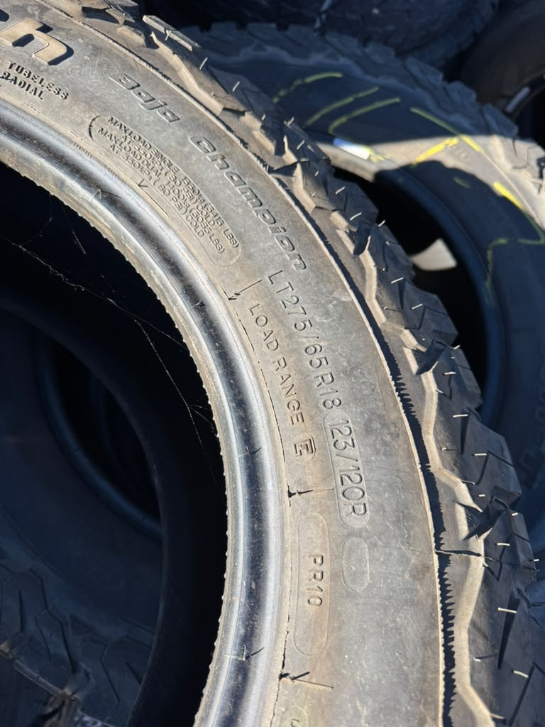 LT275/65R18 Set (4 Used Tires) Bfgoodrich KO2 - 📍 Commerce City
