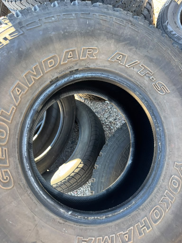 LT33X12.50R15 Pair (2 Used Tires)Yokohama Geolandar AT-S - 📍 Commerce City