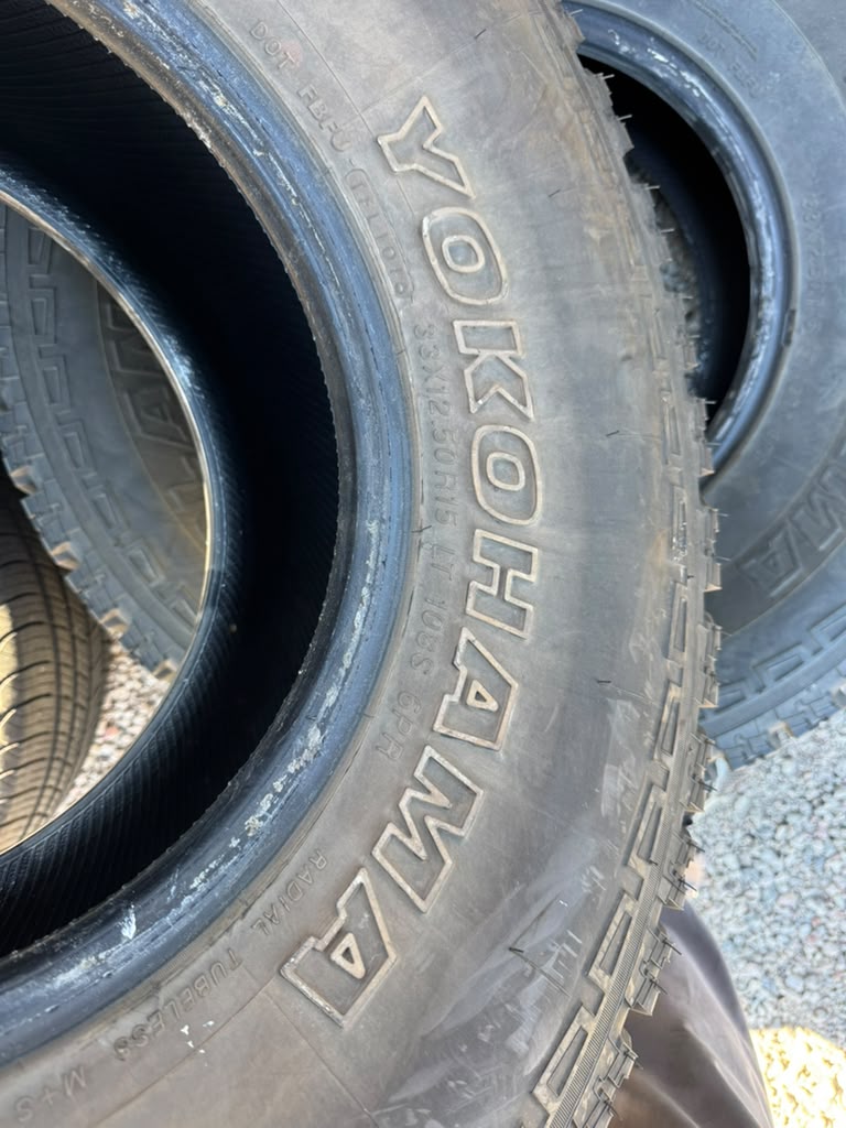 LT33X12.50R15 Pair (2 Used Tires)Yokohama Geolandar AT-S - 📍 Commerce City