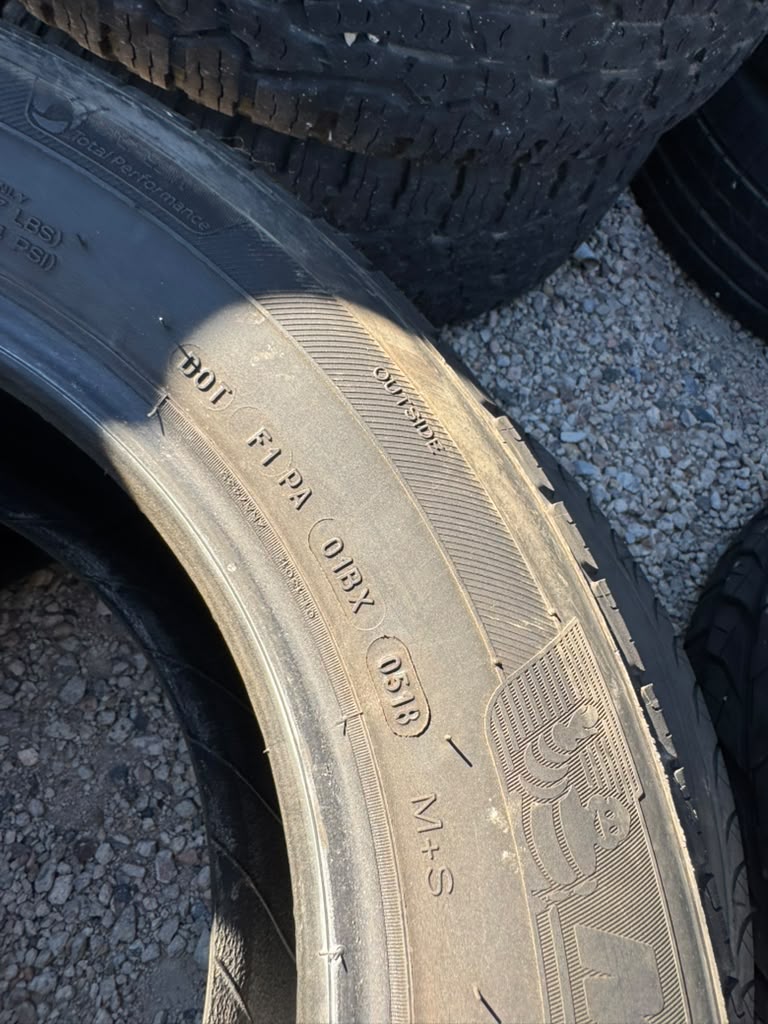205/65R15 Pair (2 Used Tires) Michelin Defender T+H