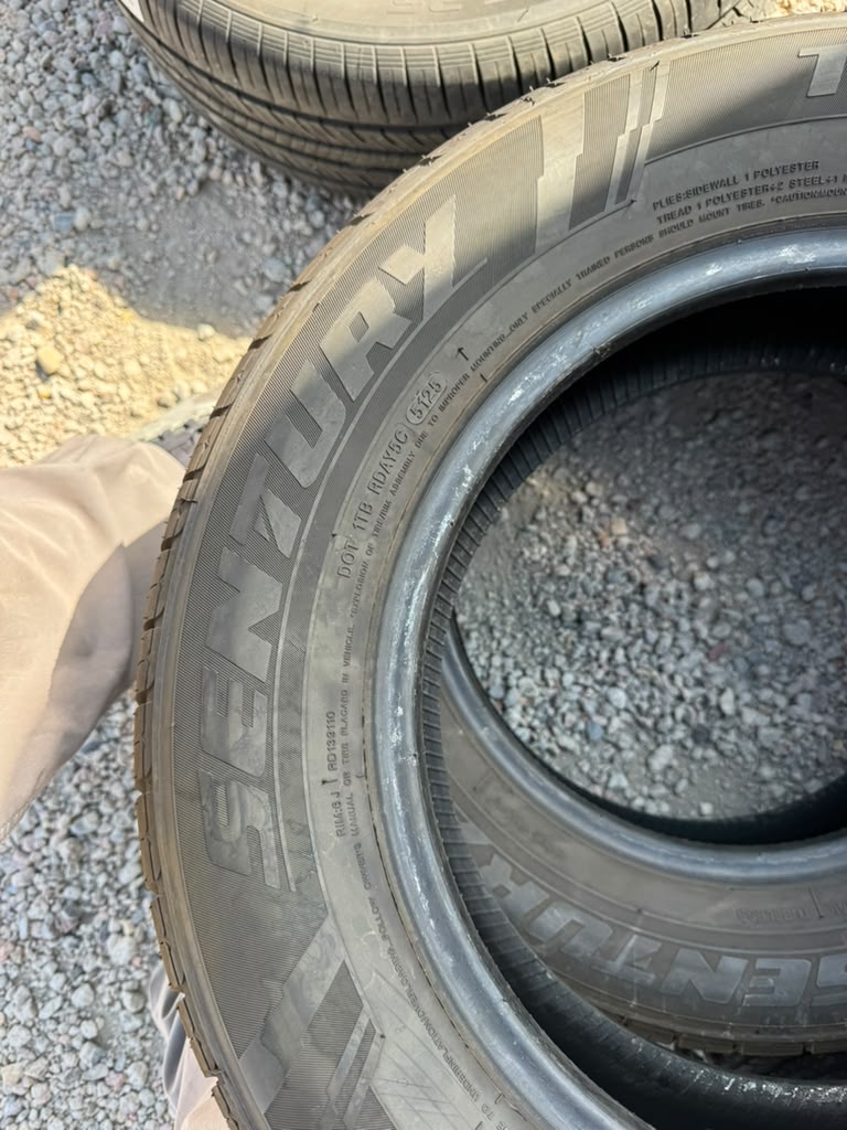 195/65R15 Pair (2 Used Tires) Sentury Touring