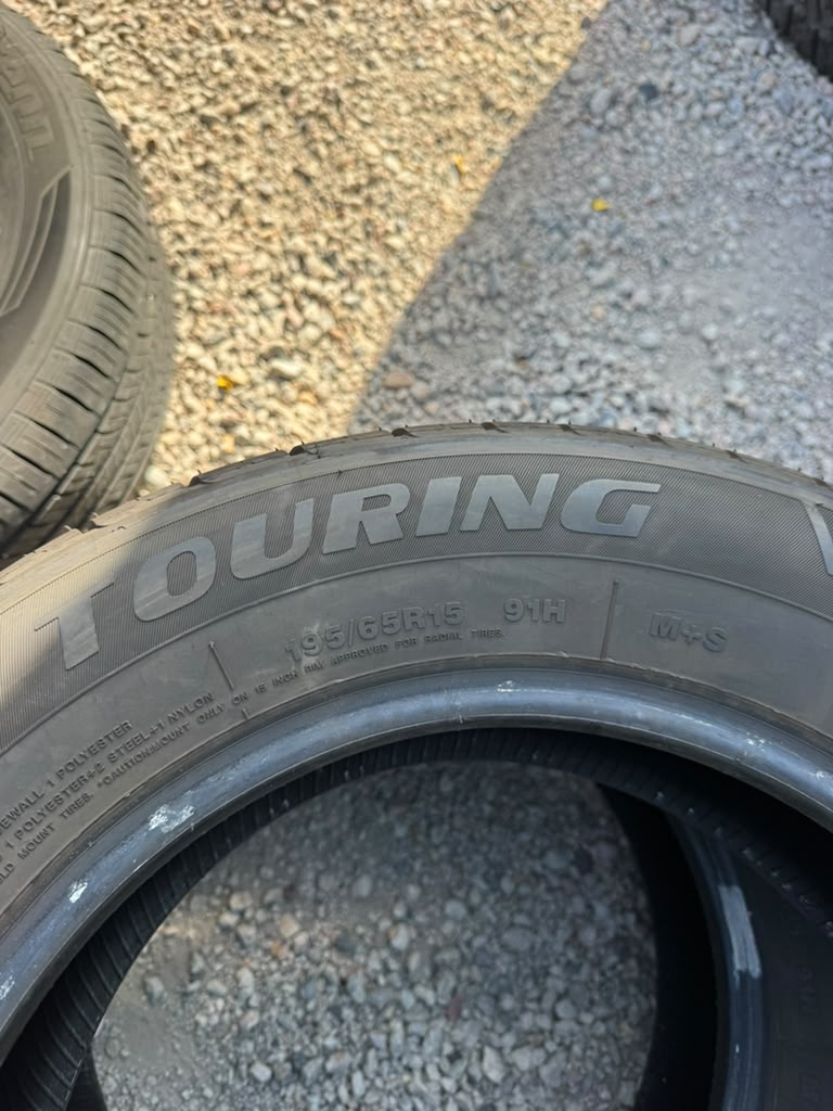 195/65R15 Pair (2 Used Tires) Sentury Touring