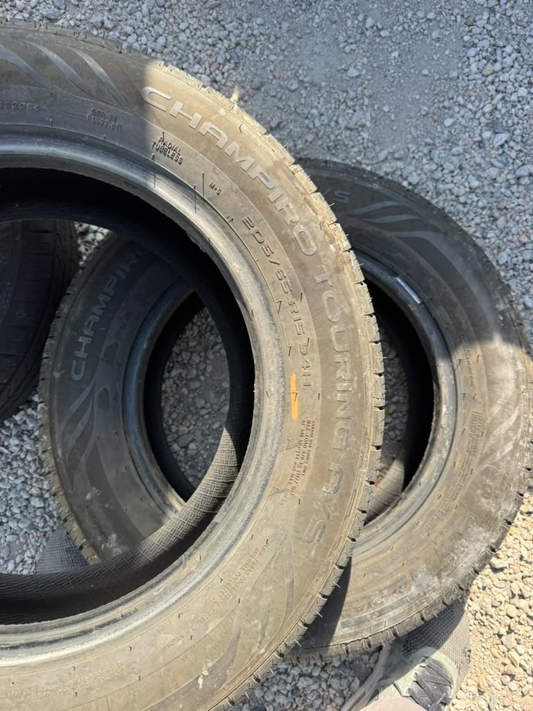 205/65R15 Pair (2 Used Tires) Gtradial Champiro Touring