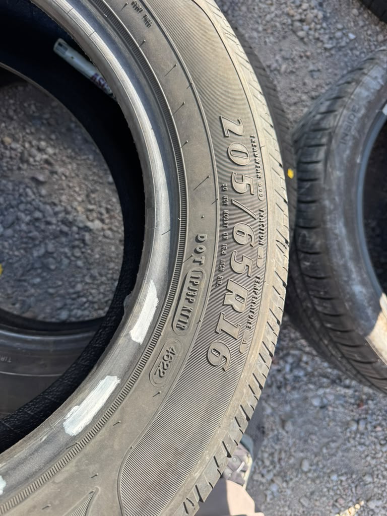 205/65R16 Pair (2 Used Tires) Goodyear Reliant