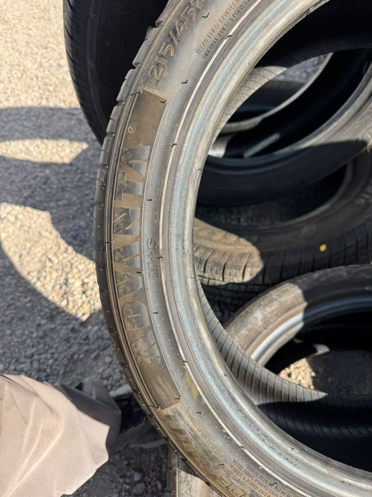 215/45R18 Pair (2 Used Tires) Advanta HPZ-02