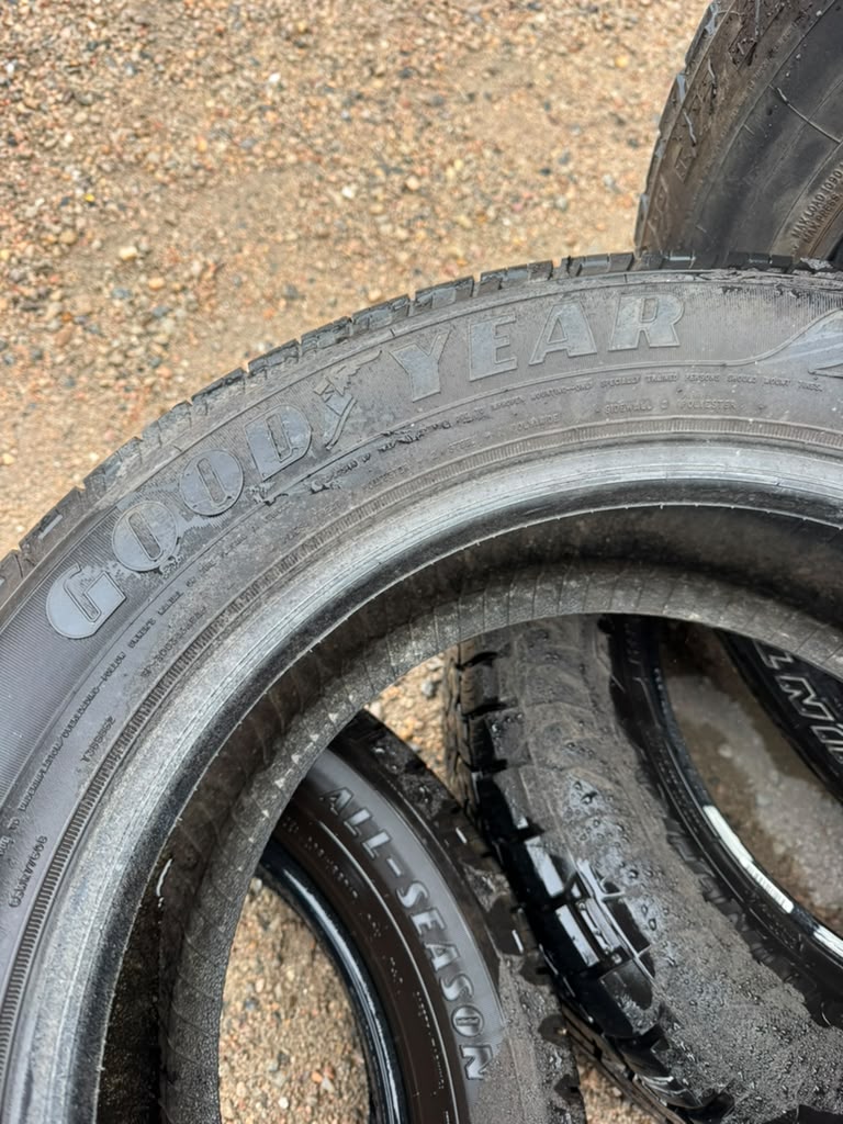 235/55R17 Pair (2 Used Tires) Goodyear Reliant