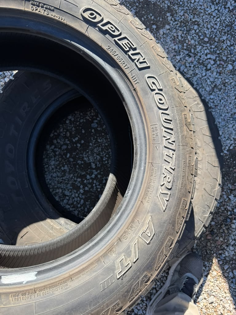 245/65R17 Pair (2 Used Tires)  Toyo Open Country - 📍 Commerce City