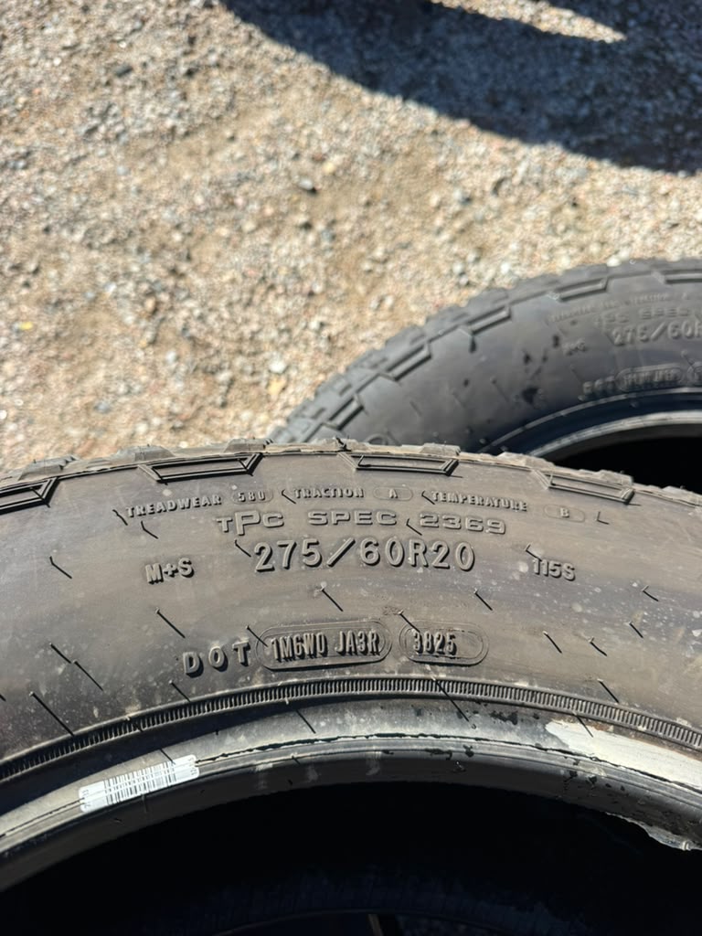 275/60R20 Pair (2 Used Tires) Goodyear Wrangler TrailRunner - 📍 Commerce City