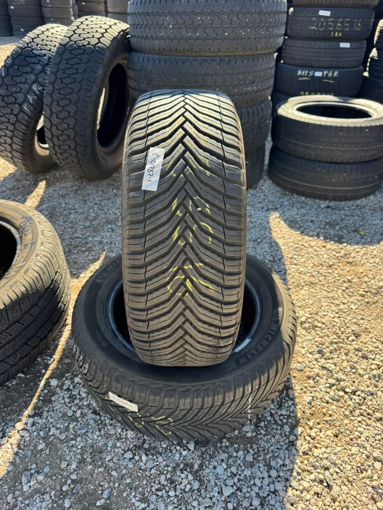 205/55R16 Pair (2 Used Tires) Michelin Cross Climate