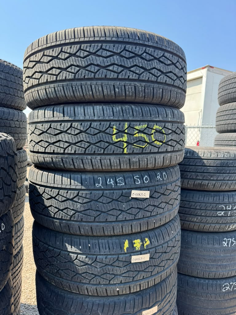 245/50R20 Set (4 Used Tires) Mazama Tires Open Range HTS