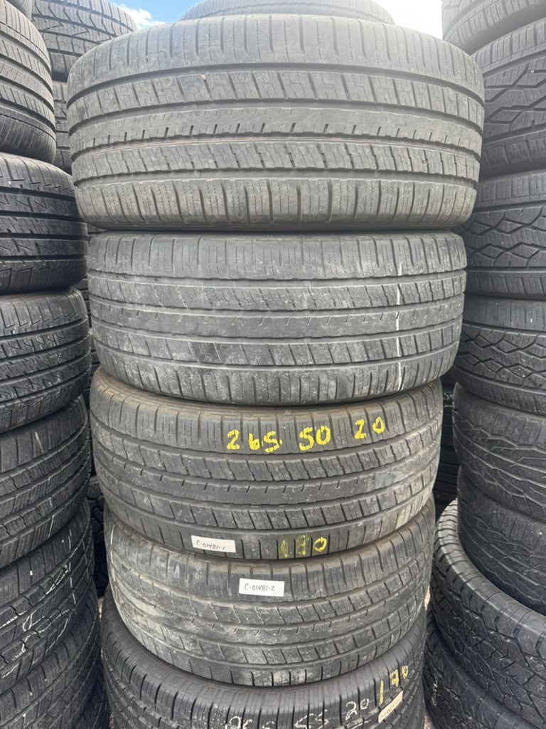 265/50R20 Set (4 Used Tires) Falken Pro G5 CSV